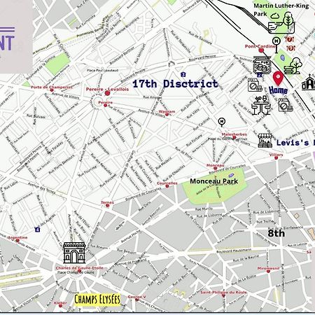 Studio Moderne Au Coeur De Paris Batignolles Exteriör bild